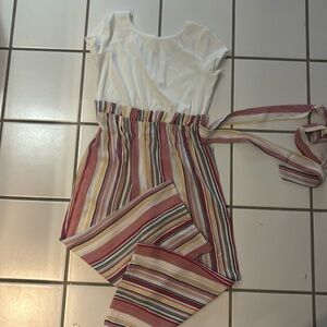Marshall’s 
Romper
Stripes
Strings can tie into a bow